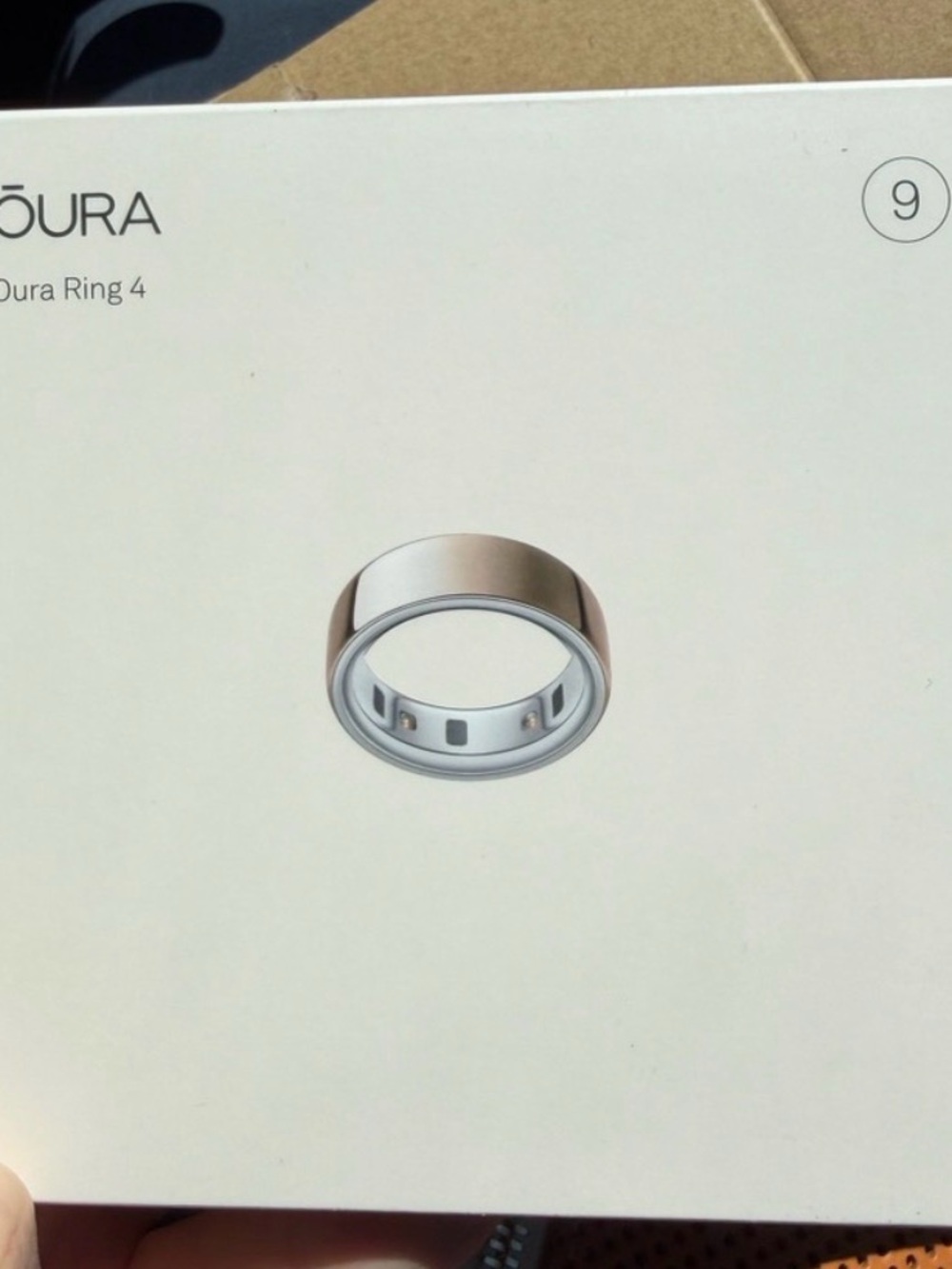 Oura Ring 4 Rose Gold and Silver Finish (Size 9)